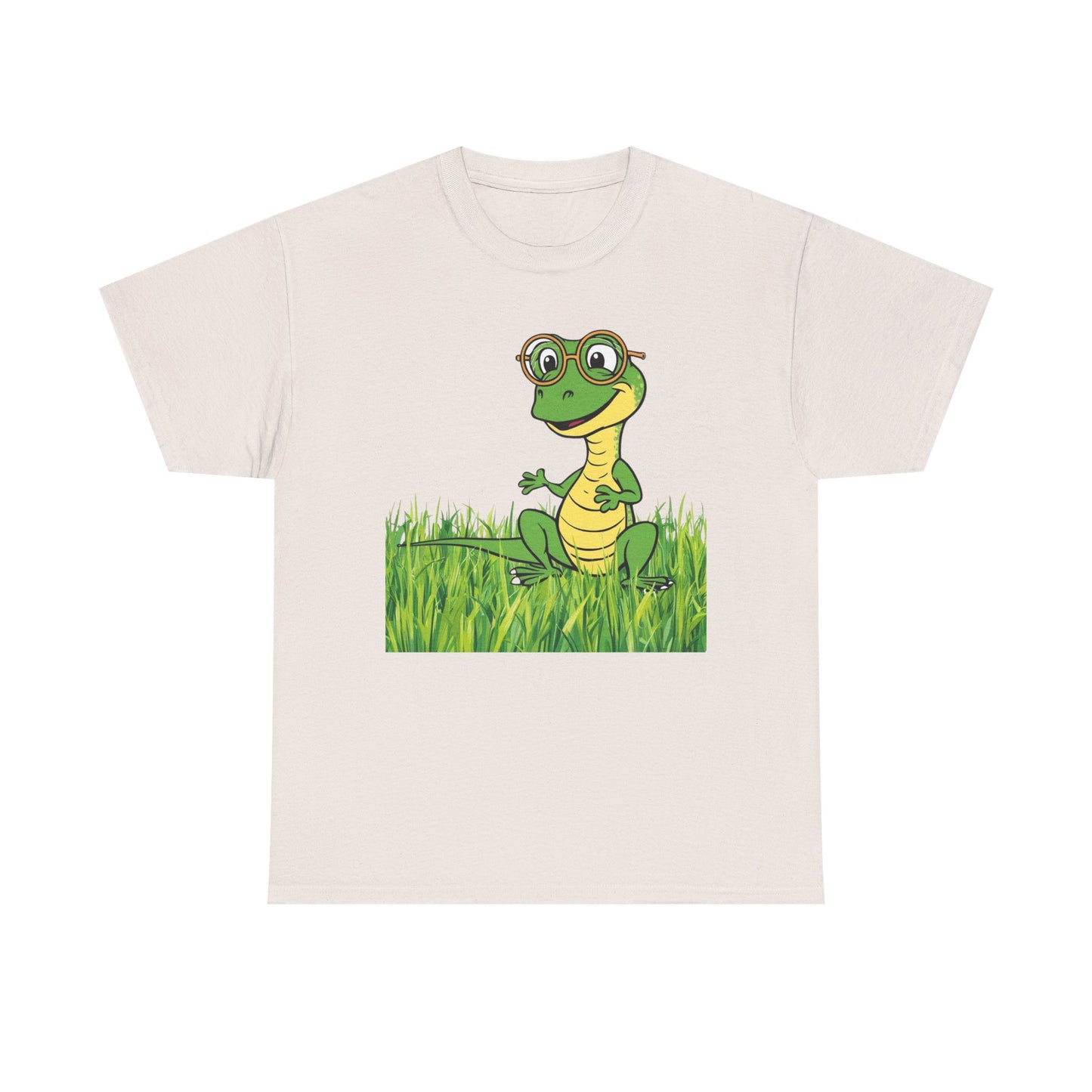 Cartoon Lizard Sunglasses Tee, Funny Reptile T-Shirt, Nature Lover Gift, Outdoor Adventure Shirt, Animal Graphic Top