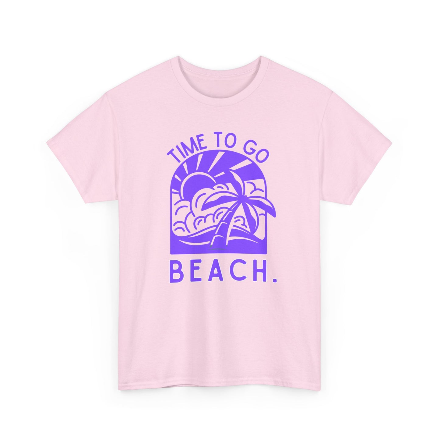 Beach Vibes Tee, Summer Sun and Palm Tree Shirt, Tropical Vacation Top, Unisex Graphic Tee, Time To Go Beach Tee, Beach Lover Gift