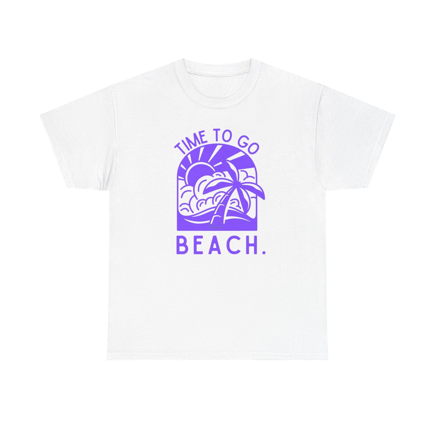 Beach Vibes Tee, Summer Sun and Palm Tree Shirt, Tropical Vacation Top, Unisex Graphic Tee, Time To Go Beach Tee, Beach Lover Gift