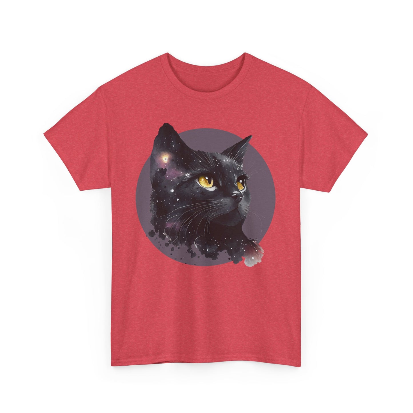 Cat Lover Unisex Heavy Cotton Tee - Cute Feline Animal Graphic T-Shirt, Cat Mom Gift, Cat Dad Shirt, Kitty Lover Tee, Pet Owner Top