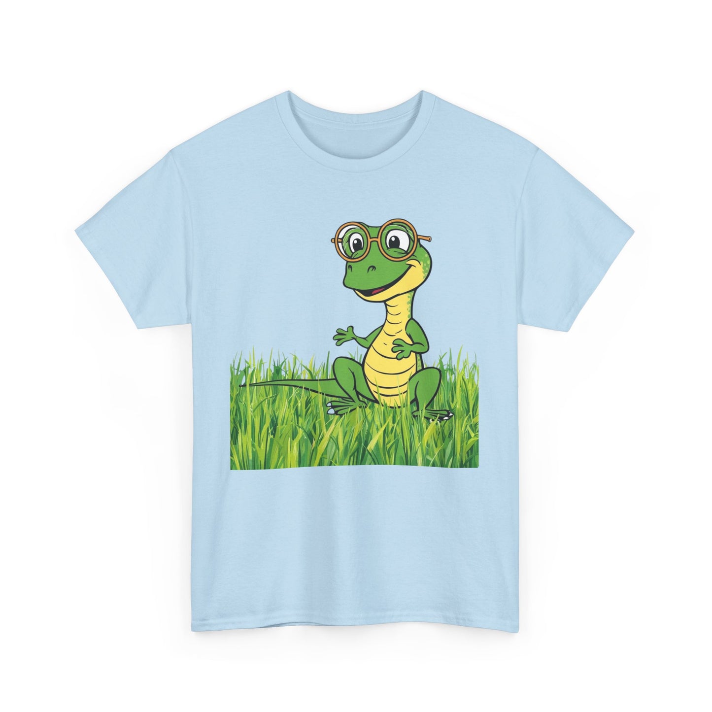 Cartoon Lizard Sunglasses Tee, Funny Reptile T-Shirt, Nature Lover Gift, Outdoor Adventure Shirt, Animal Graphic Top