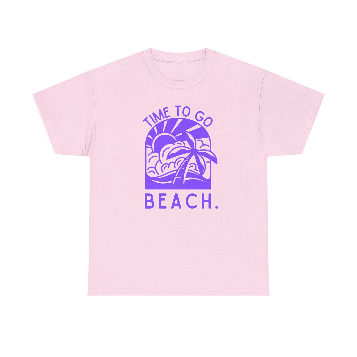 Beach Vibes Tee, Summer Sun and Palm Tree Shirt, Tropical Vacation Top, Unisex Graphic Tee, Time To Go Beach Tee, Beach Lover Gift