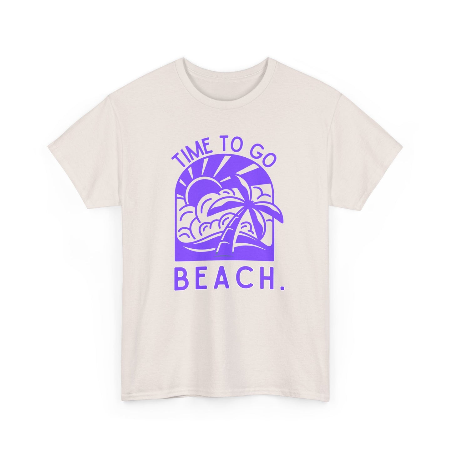 Beach Vibes Tee, Summer Sun and Palm Tree Shirt, Tropical Vacation Top, Unisex Graphic Tee, Time To Go Beach Tee, Beach Lover Gift