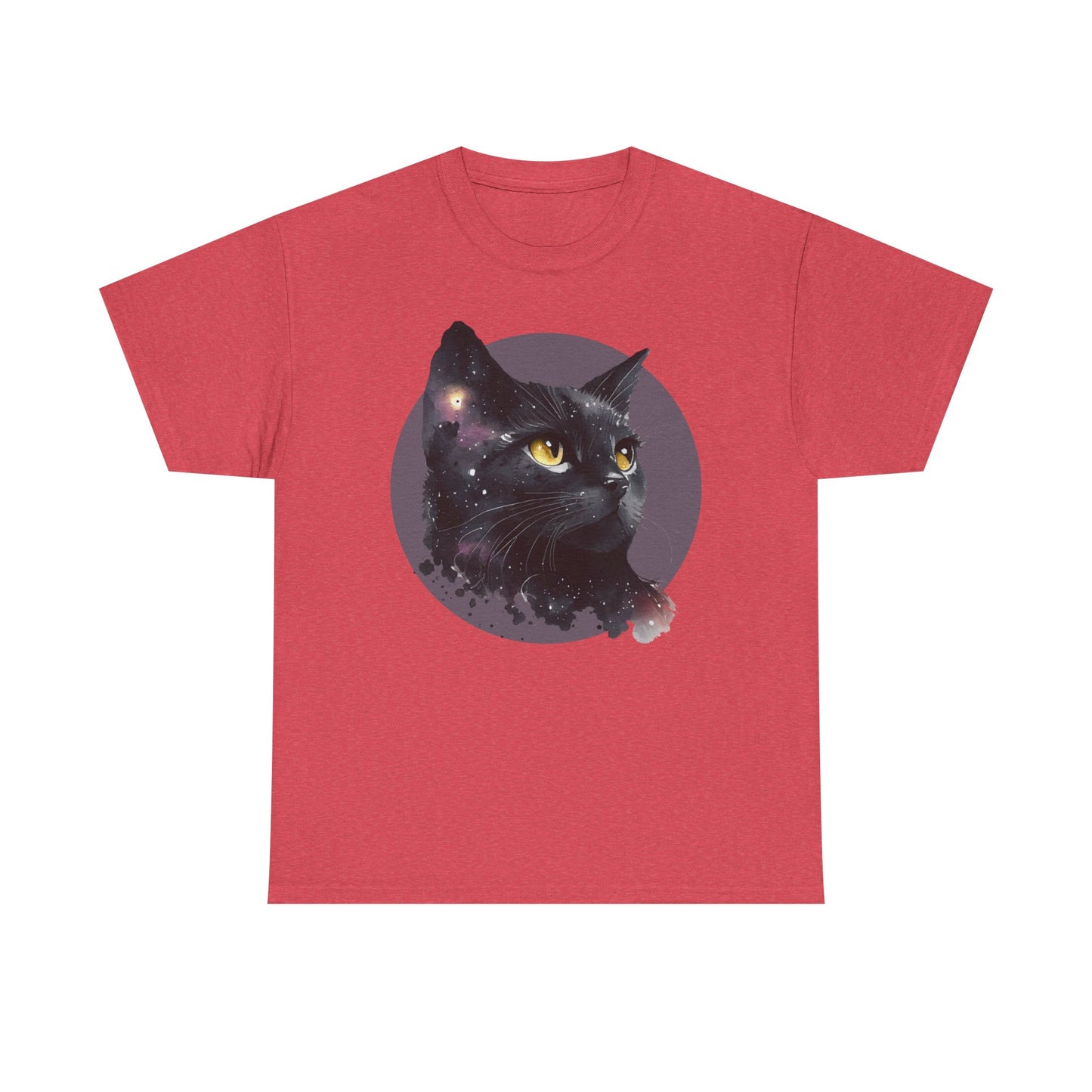 Cat Lover Unisex Heavy Cotton Tee - Cute Feline Animal Graphic T-Shirt, Cat Mom Gift, Cat Dad Shirt, Kitty Lover Tee, Pet Owner Top