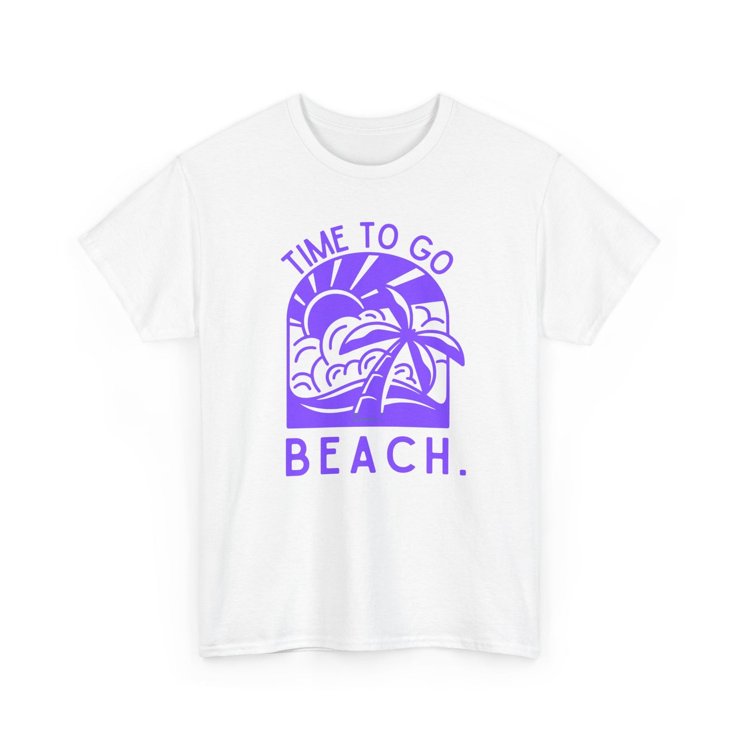 Beach Vibes Tee, Summer Sun and Palm Tree Shirt, Tropical Vacation Top, Unisex Graphic Tee, Time To Go Beach Tee, Beach Lover Gift