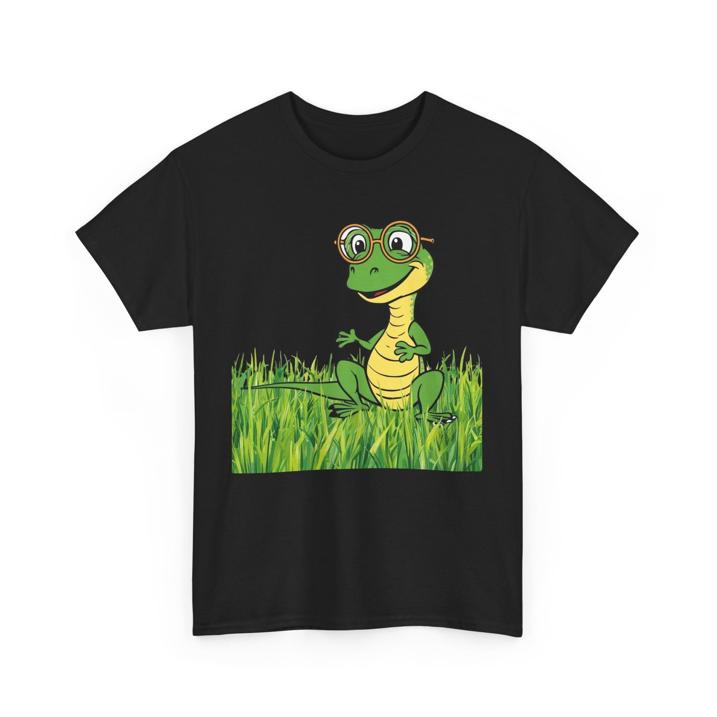 Cartoon Lizard Sunglasses Tee, Funny Reptile T-Shirt, Nature Lover Gift, Outdoor Adventure Shirt, Animal Graphic Top