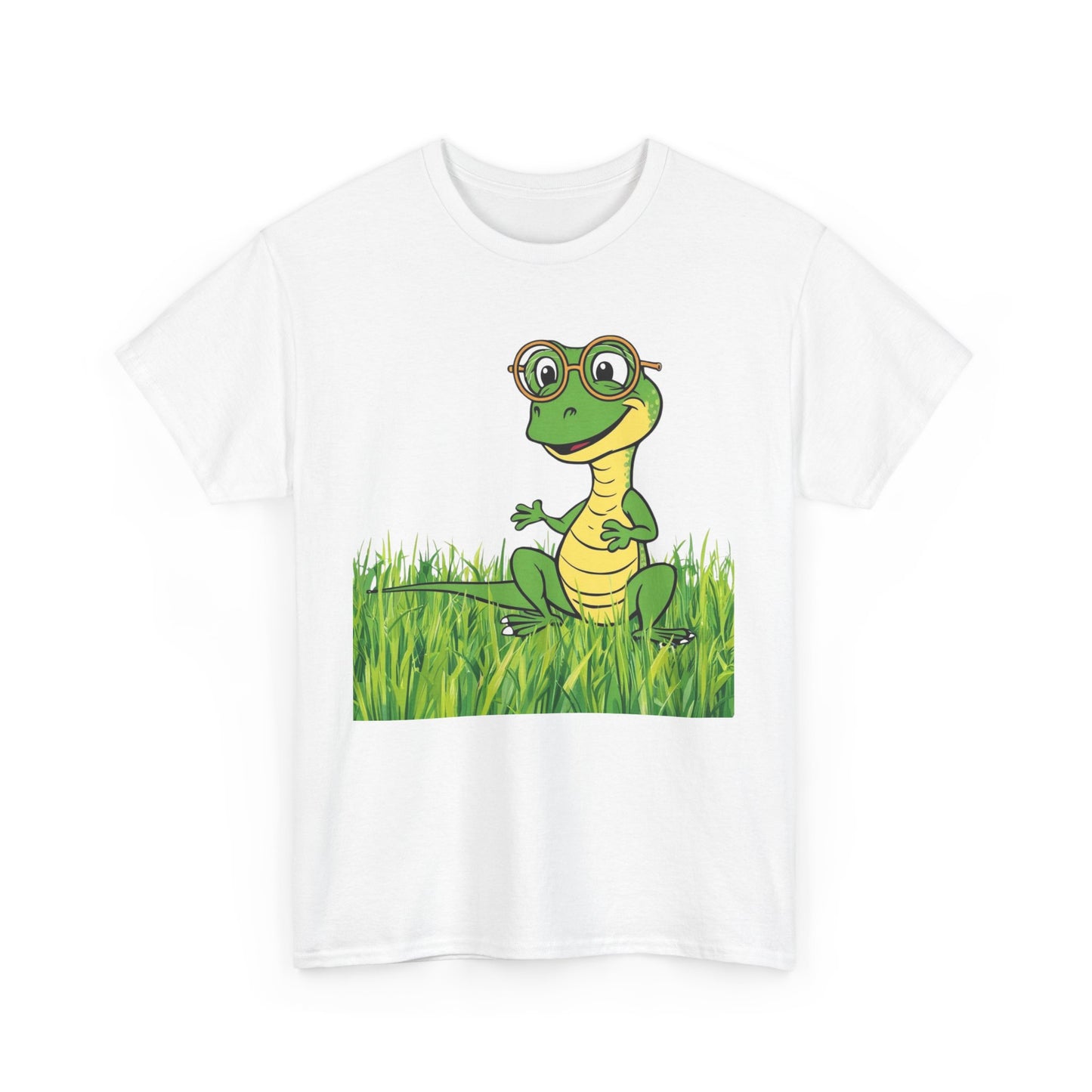 Cartoon Lizard Sunglasses Tee, Funny Reptile T-Shirt, Nature Lover Gift, Outdoor Adventure Shirt, Animal Graphic Top