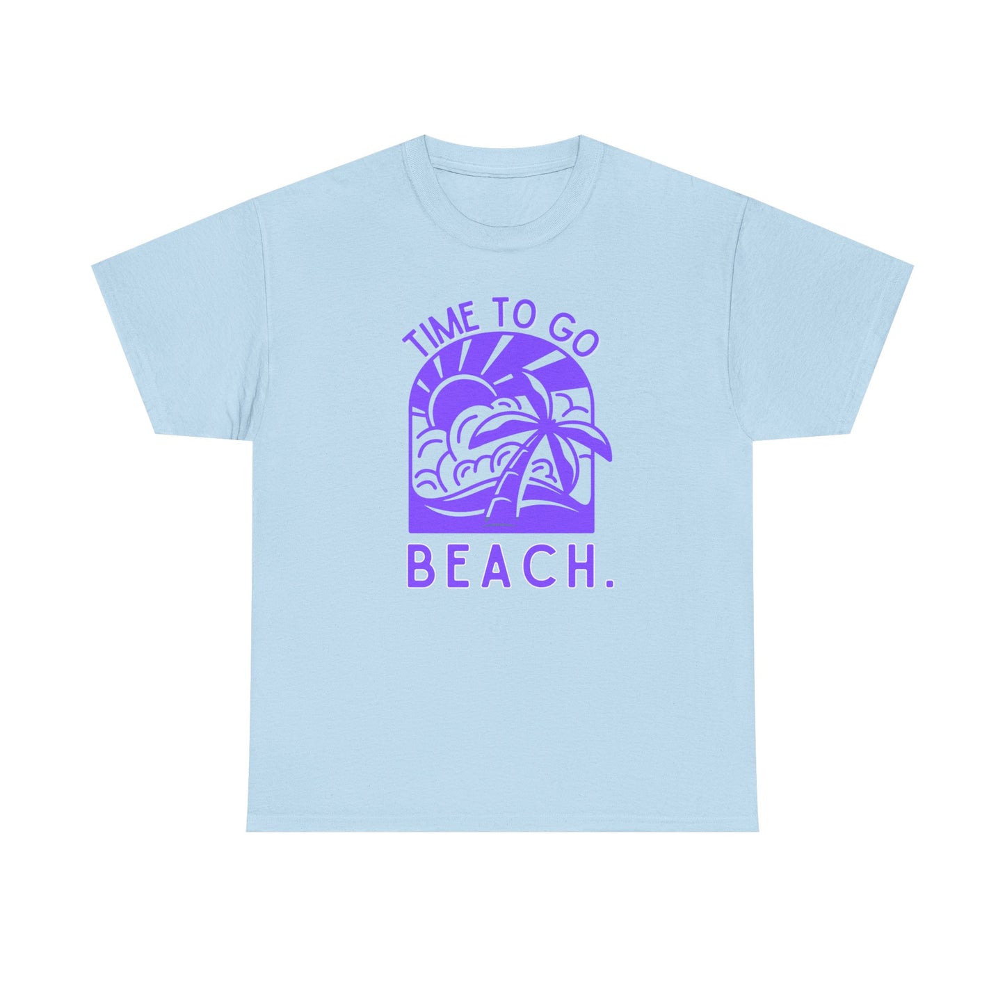 Beach Vibes Tee, Summer Sun and Palm Tree Shirt, Tropical Vacation Top, Unisex Graphic Tee, Time To Go Beach Tee, Beach Lover Gift